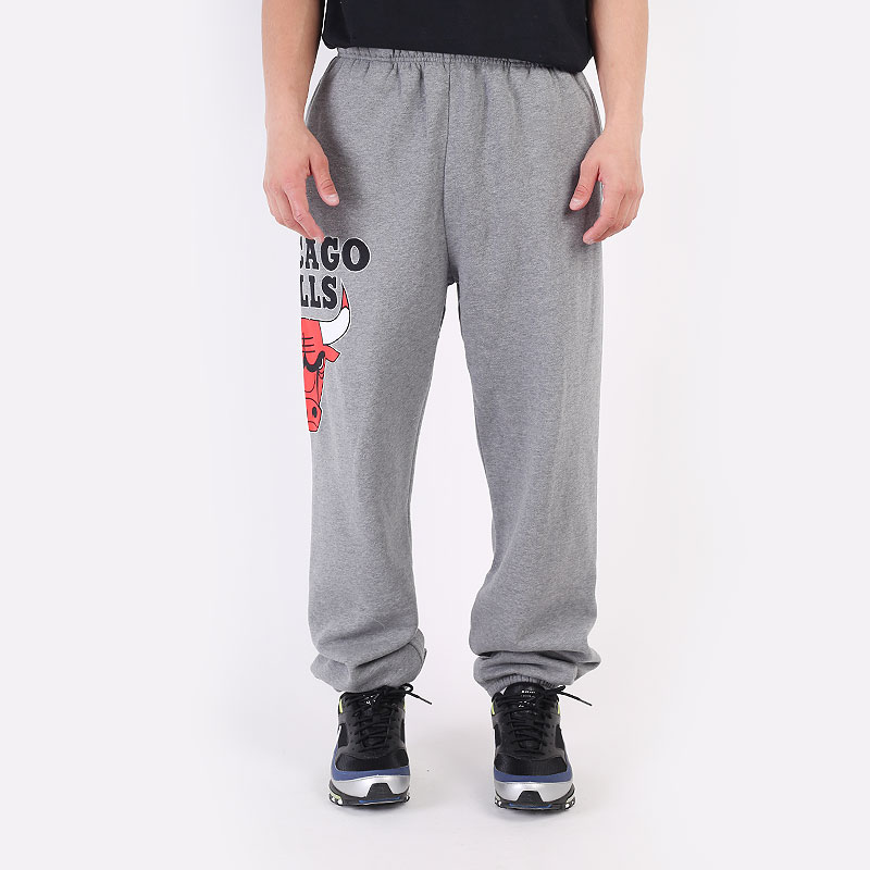 мужские серые брюки Mitchell and ness NBA Chicago Bulls Pants 507PCHIBULGRH - цена, описание, фото 4